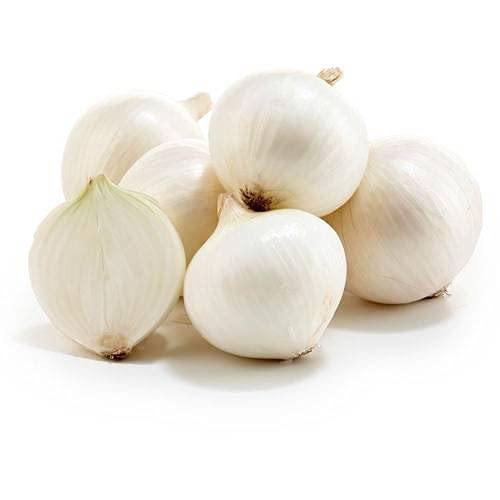 RootBloom®™ Sozal® Fresh Vegetables Salad White Onions Safed Pyaj 850 Gram (0.850 Kg) (Not Onion Seeds)