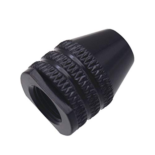 DOITOOL mandrino autoserrante universale a 3 ganasce Dremel mandrino autoserrante di ricambio universale senza chiavetta per utensili rotativi Dremel (nero corto)