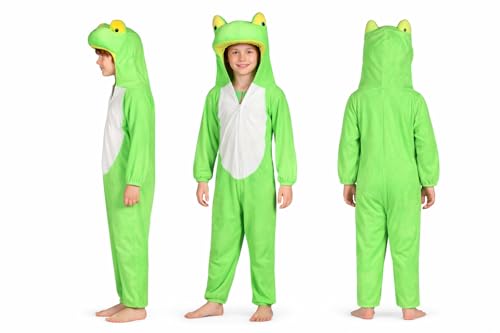 Image of Raj Costume Animal Fancy Dress Costume for Boys & Girls | Hooded Full Body Wildlife Zoo Animal Jumpsuit | Soft Costume for School Function, Fancy Dress, Halloween, Birthday, Cosplay & Role Play