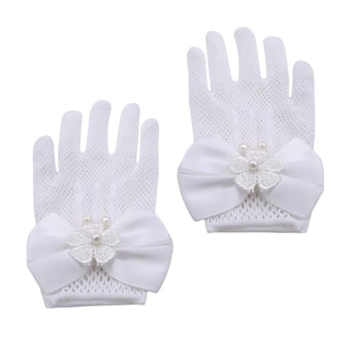 Boys and Girls Stage Performance Gloves White Gloves for Boys Little Girls Led Fingerless Cosplay Accessories