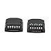 Audio Crossover, Universal 2 Way Speaker Frequency Divider High Frequency Capacitors 2pcs Black for Car