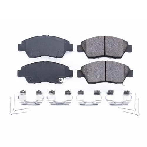 Image of PowerStop Front Brake Pads for Acura ILX 2013-14 | Honda Civic 2003-15 - Z17 Ceramic Brake Pads with Installation Hardware, 17-948