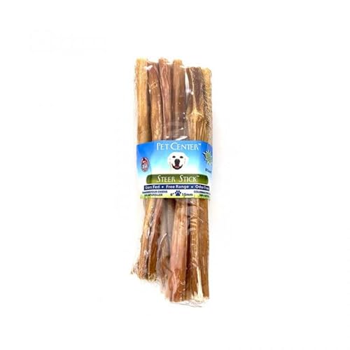 PCI Steer Bully Stick Dog Treats – 6", 8 Count