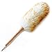 J&A Lambs Wool Duster with Solid Wooden Handle,Flexible Head,Leather Hang Strap,18.9 inchs Long,Comfortable Grip Natural Feather Duster for Cleaning Screen,Funiture,Ceiling Fans,Blinds etc(Pack of 1)