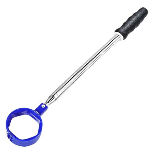Récupérateur de balles de golf en acier inoxydable avec pince télescopique longue portée