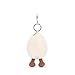 Jellycat Amuseables Happy Boiled Egg Bag Charm, 4 inches - Food and Drink Plush Keychain - Great Gift Idea