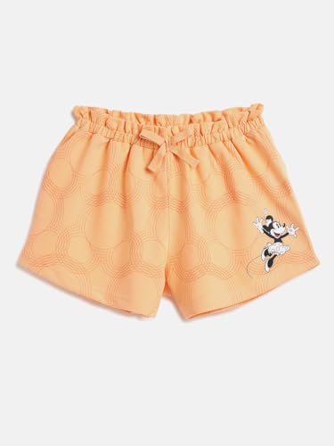 Image of Li'l Tomatoes Girls Cotton Looper Shorts | Summer Casual Wear | Elastic Waist with Drawstring | Soft & Comfortable | 7-16 Years