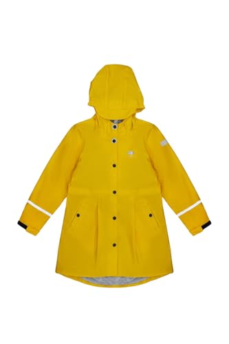 Girls Waterproof Raincoat with Bow Thinly Lined Parka Stylish Rain Hold for Outdoor Activities