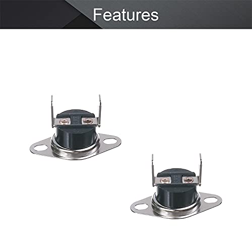 Fielect 2 peças KSD301 Termostato 140°C/140 °C Normalmente Fechado NC Snap Disco Limit Control Inter