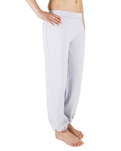 Chin Mudra Pantaloni di Yoga Param  95% Cotone Biologico e 5% Lycra  Grigio, Grigio, M