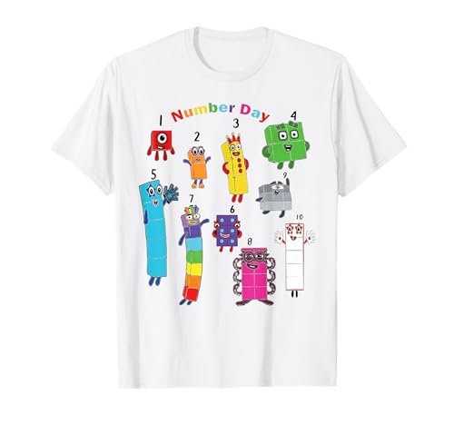 Numberblock Number Day Funny Happy Numbers T-Shirt