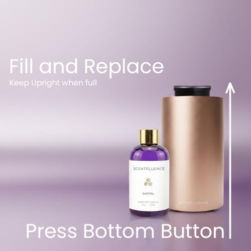 Difusor aromático eléctrico recargable color dorado miniatura 4
