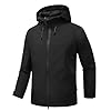 YOUTHUP Men's Jacket with Hood Lightweight Outdoor Sport Jackets For Cycling Running Hiking Climbing Windbreaker Black S #2