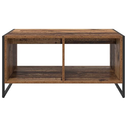 Table basse rectangulaire bois vieilli table décorative salon