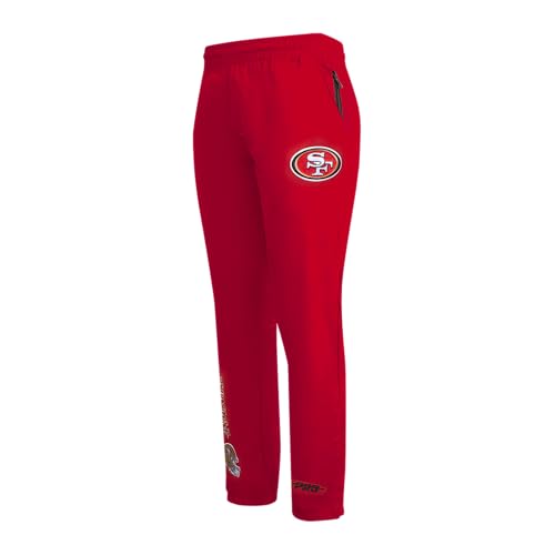 San Francisco 49ers Classic Wind Suit Men's Woven Pant in Red by Pro Standard