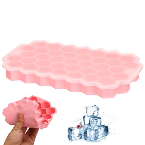 Silikon Eiswürfelform mit Deckel Silikon Eiswürfelformen Eiswürfelform mit Deckel Eiswürfelschalen Eisformen für Gefrier...