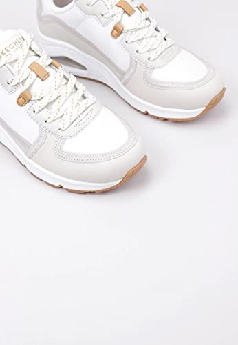 Skechers Women's Uno Frosty Kicks Sneaker, Beige, 5.5 UK