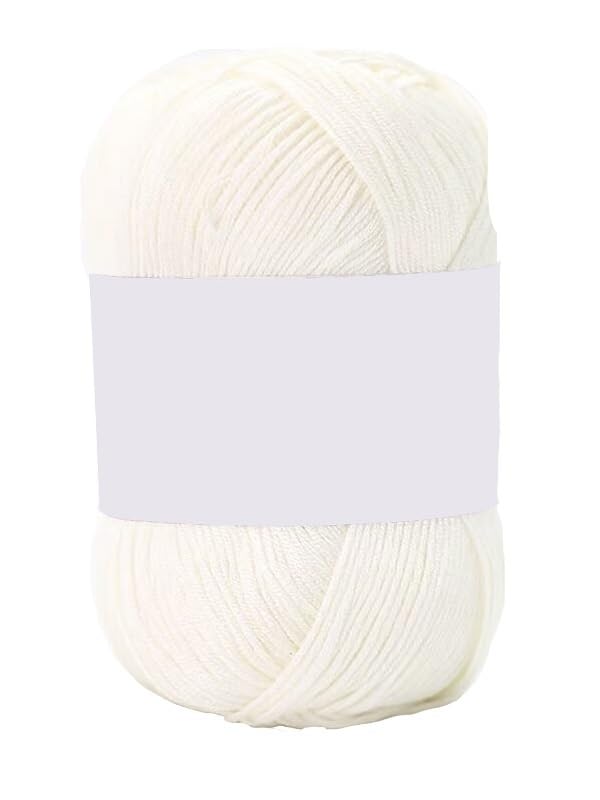 Fil de coton pour crochet 1mm fil artisanal pour tricot et loisirs créatifs 5x50g
