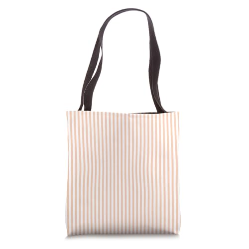 etro Orange and White Stripes Simple Tote Bag