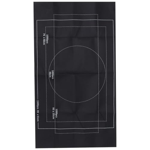 Tapete para puzzle portátil de fieltro negro ideal para llevar de viaje