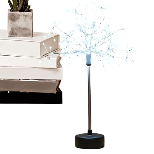 Generisch und Nest Tischleuchte - Centerpiece Licht | LED Mini Silber Tischlampe | Weihnachts Schreibtischlampe | für Geburtstag, Café, Terrasse, Party im Haus | Biegbare Kupferdraht-Lampe