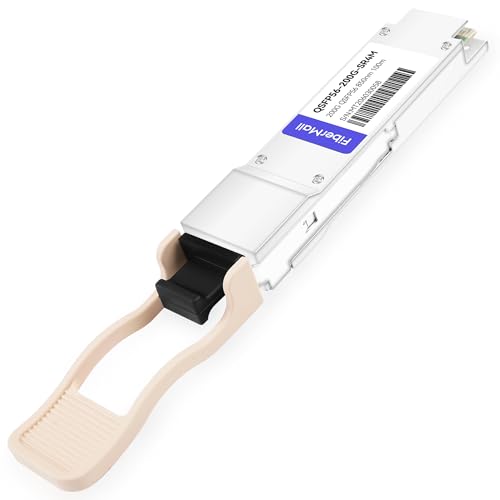Image of 200G QSFP56 SR4 PAM4 Optical Transceiver Module,Compatible with Cisco QSFP-200G-SR4-S,200GBASE-SR4 850nm 100m MPO-12 APC OM3 /OM4 FEC