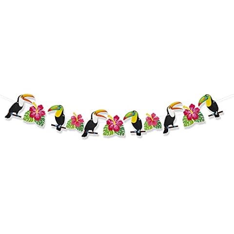 Colourful Hawaiian Tropical Party Banner Cover