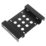 Support de montage 5,25 pouces - grâce à son processus d'installation par outils, ce kit de montage de disque dur interne peut être facilement installé sans avoir besoin d'outils d'équipements supplémentaires, kit de montage de 5,25 pouces à 2,5 pouces.