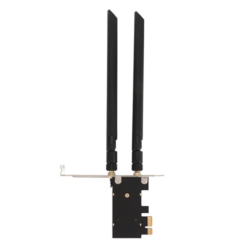 Scheda WiFi PCIe WIFI7, Adattatore per Scheda di Rete Wireless MT7925 5400Mbps PCIEx1, Adattatore Wireless Bluetooth 5.3 Tri-band 2.4G/5G/6G per, Linux, Openwrt, Ubuntu