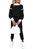 Photo Gallery fixmatti tuta da donna in 2 pezzi, a maniche lunghe, con felpa e pantaloni da jogging, 02-nero, small Photo Gallery fixmatti tuta da donna in 2 pezzi, a maniche lunghe, con felpa e pantaloni da jogging, 02-nero, small