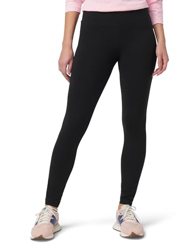 HUE womens Cotton Ultra With Wide Waistband, Assorted leggings pants, Black, Medium US
