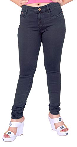 Image of FCK-3 Stretchable Denim Pencil Fit Regular Fit High Waist Jeans for Women