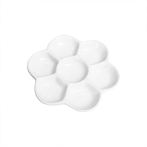 Céramique émaillée palette de peinture fleur 8.6cm anti-tache