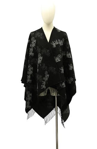 Coach REVERSIBLE SIGNATURE HORSE AND CARRIAGE RUANA3