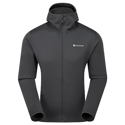 Montane Fury Lite Men's Hooded Fleece Jacket, Midnight Grey-mng17, XX-Large