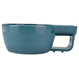 IWOWHERO Rasierschale Groß Volumen für Reichhaltigen Schaum Langlebige Dicke Kante Wärmehaltender Nassrasierer Behälter Dekoratives Design Praktisches Rasierseifen Gefäß für Herren und