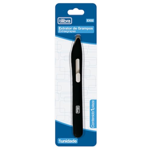Tilibra - Extrator de Grampo Espátula EX02 Preto