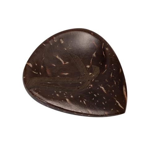 Image of WAM-PICKS5 Wambooka Touring Series Handcrafted Guitar Picks Set | Pack of 5 | 4 mm Wood, Coconut, Bone, Black & Transparent Horn Picks with Moulded Grip | Bespoke Wooden Presentation Box | Multicolor