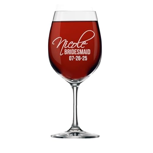Bachelorette Party Gift Ideas - 6 Thank You Gifts for Attendees 6 Personalized Wine Glasses for Bridesmaid, Engraved Monogrammed and Customized
