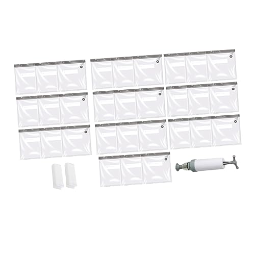 BRIGHTFUFU Vacuum Sealing Bags 13pcs Food Package Bag Sealing Food Storage Fresh-keeping Pump Clips for Cooking