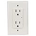 Element-Hz Power Series In-Wall Single Gang Surge Protector w/Retrofit Backbox, 1800 Joules, White