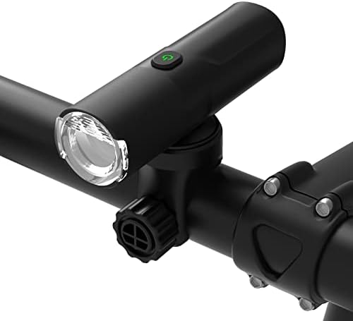 Semaho M02 Bike Light Rechargeable, IP66 Waterproof & Dustproof Bicycle Headlight, 6 Light Modes for Day & Night, Urban, Road Cyclists, Commuters, Dirt Riding, USB Charging Bicycle Front Head Light