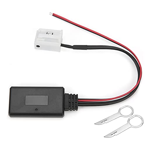 [Materiale]: L'adattatore aux bluetooth per auto è realizzato in materiale ABS di alta qualità con le caratteristiche di robusto e protratto, offre una lunga durata.