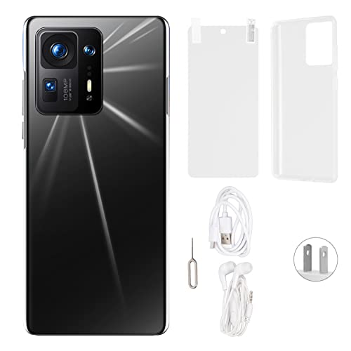 Diydeg 5G Unlocked Smartphone For Android 12, Dual Sim Unlocked Cell Phone With 7.3In Screen, 128Gb Expandable Storage, 16Gb Ram 1T Rom, 48Mp 72Mp Camera, 7300Mah Battery, Face Recognition(Black) #TOP6