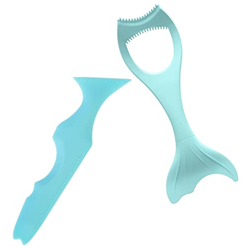 Beaupretty 2 Piezas Plantilla de Delineador de Ojos de Silicona Herramienta de Aplicador para Maquillaje de Ojos Guía para Delineador y Sombra de de Dibujo de Máscara Reutilizable y Duradera