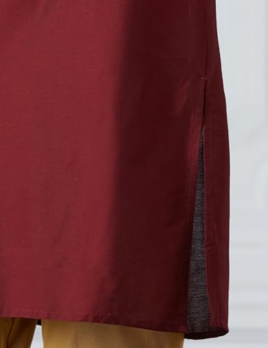 Image of Amazon Brand - Symbol Men Festive Embellished Long Kurta (Regular Fit)