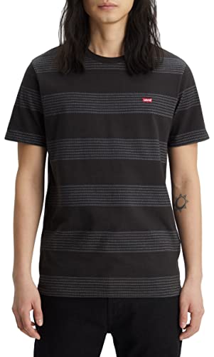 Levi's Men's Ss Original Housemark Tee, Beatle Stripe Meteorite, XL