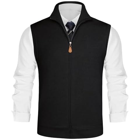 PJ PAUL JONES High Neck Sleeveless Cardigan Cover