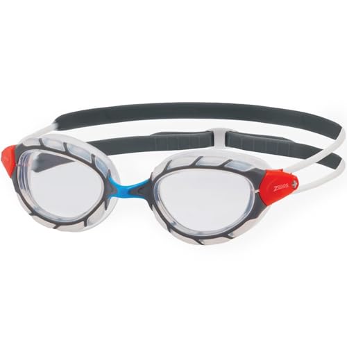 Zoggs Gafas de Natación Predator Gris, Unisex, Talla única