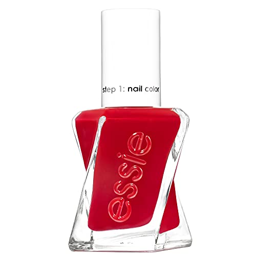 essie Gel Couture Longlasting High Shine, No UV Lamp Required, Nail Polish, Deep Red Colour, Shade 360 Spiked With Style, 13.5 ml (Pack of 1)